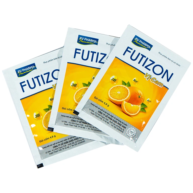 Gói cốm Futizon PV Pharma hỗ trợ bù nước, điện giải (40 gói x 4,9g)