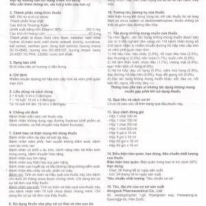 Siro Synatura Ahngook điều trị nhiễm khuẩn hô hấp, viêm phế quản (100ml)