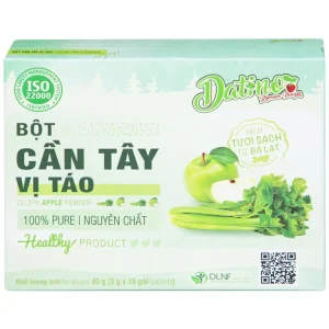 Bột Cần Tây vị táo Datino hỗ trợ giảm cholesterol xấu trong máu (3g x 15 gói)