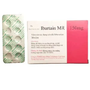 Thuốc Ibartain MR 150mg Vellpharm điều trị cao huyết áp (3 vỉ x 10 viên)