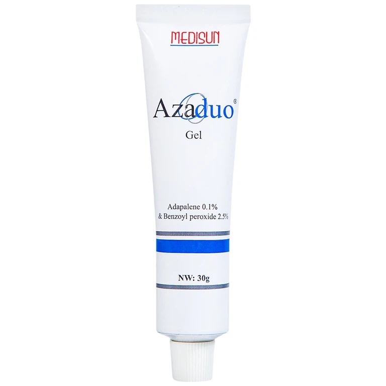 Gel Azaduo Medisun điều trị mụn trứng cá nhẹ đến vừa (30g)