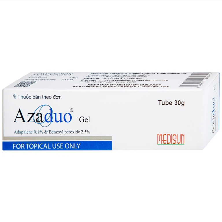 Gel Azaduo Medisun điều trị mụn trứng cá nhẹ đến vừa (30g)
