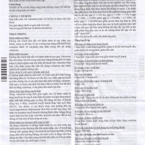 Thuốc Vasblock 80mg Medochemie điều trị tăng huyết áp, suy tim (3 vỉ x 10 viên)