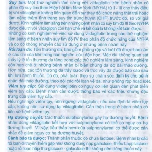 Thuốc A.T Vildagliptin 50mg An Thiên điều trị đái tháo đường típ 2 (3 vỉ x 10 viên)