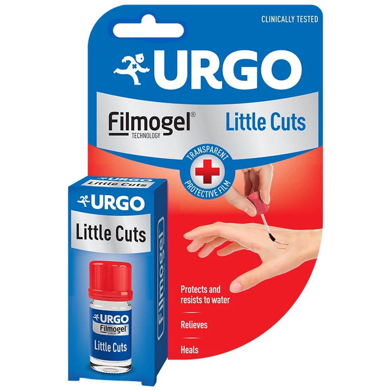 Băng cá nhân dạng lỏng Urgo Little Cuts 3.25ml hỗ trợ điều trị các vết thương nhỏ trên bề mặt da