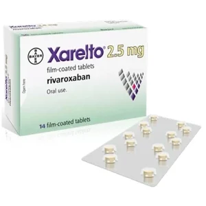 Thuốc Xarelto 2.5mg Bayer phòng ngừa thuyên tắc huyết khối tĩnh mạch (1 vỉ x 14 viên)