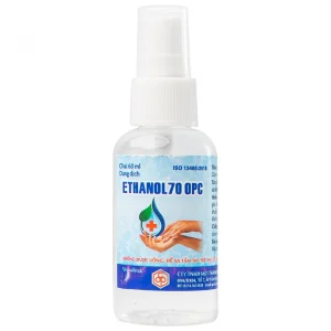 Cồn xịt sát khuẩn Ethanol 70 độ OPC chuyên dùng để sát trùng ngoài da (60ml)