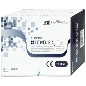 Bộ kit test nhanh Humasis Covid-19 Ag Test độ nhạy và độ đặc hiệu cao (25 bộ)