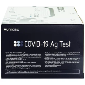 Bộ kit test nhanh Humasis Covid-19 Ag Test độ nhạy và độ đặc hiệu cao (25 bộ)