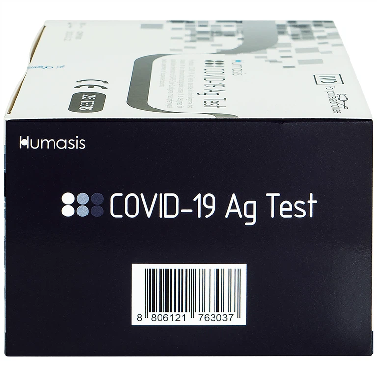 Bộ kit test nhanh Humasis Covid-19 Ag Test độ nhạy và độ đặc hiệu cao (25 bộ)