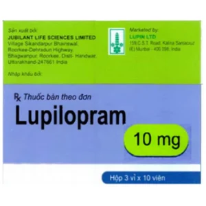 Thuốc Lupilopram 10mg Jubilant điều trị các chứng trầm cảm trầm trọng, rối loạn hoảng sợ (3 vỉ x 10 viên)