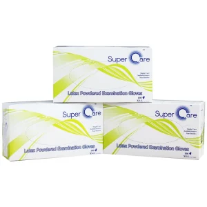 Găng tay thăm khám dùng trong y tế Super Care Latex Powdered Examination Gloves Size S (100 cái)