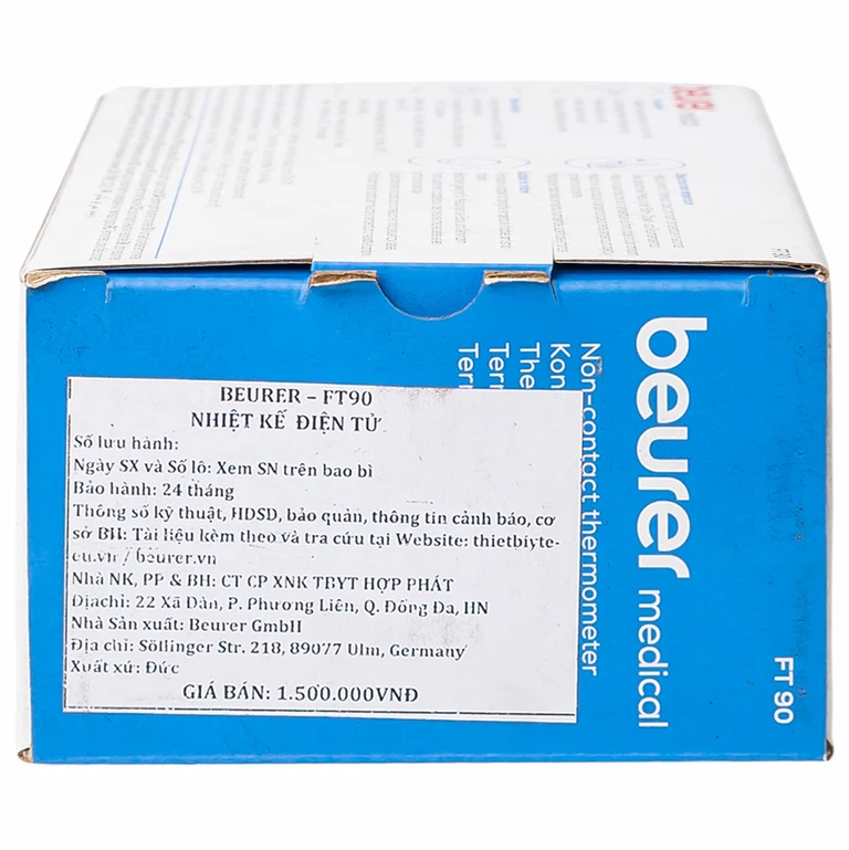 Nhiệt kế điện tử Beurer Medical FT90 đo nhiệt độ trán không tiếp xúc, đo nhiệt độ của đồ vật và phòng