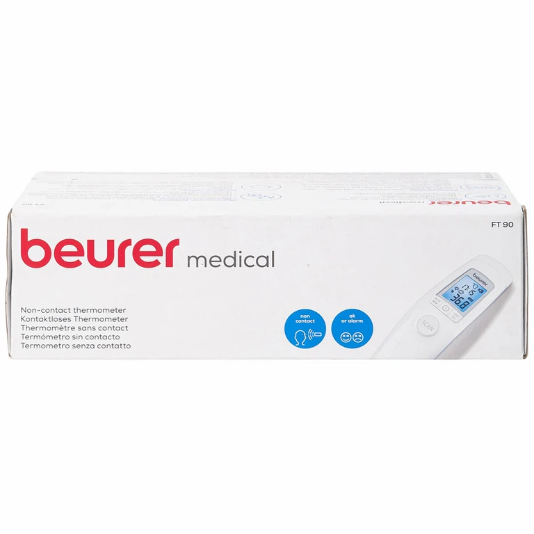 Nhiệt kế điện tử Beurer Medical FT90 đo nhiệt độ trán không tiếp xúc, đo nhiệt độ của đồ vật và phòng