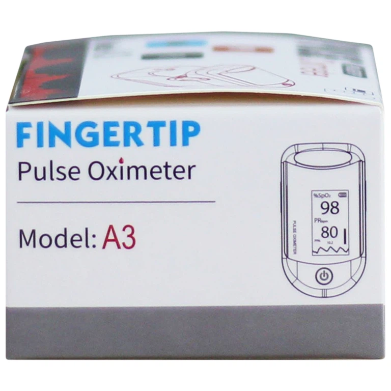 Máy đo nồng độ oxy trong máu (SPO2) Fingertip Pulse Oximeter A3 hỗ trợ đo nhanh chóng và chính xác