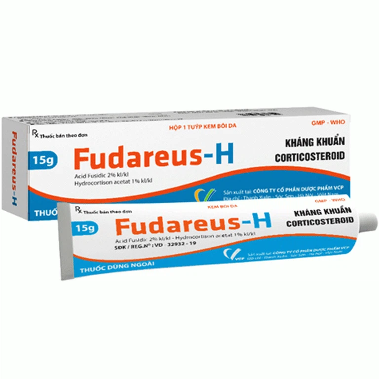 Kem bôi da Fudareus-H 15g VCP điều trị bệnh eczema, viêm da cấp tính, viêm da dị ứng