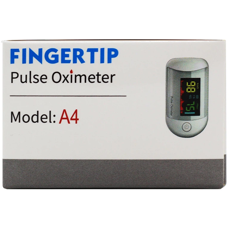 Máy đo nồng độ oxy trong máu (SPO2) Pulse Fingertip Oximeter A4 Oromi hỗ trợ đo nhanh chóng và chính xác
