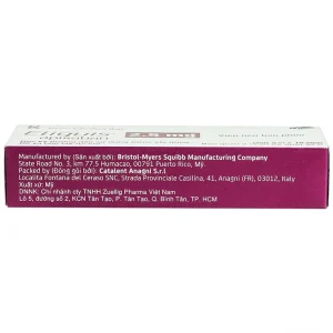 Thuốc Eliquis 2.5mg Pfizer phòng ngừa biến cố thuyên tắc huyết khối tĩnh mạch, đột quỵ (20 viên)