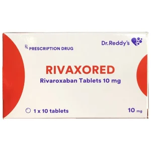 Thuốc Rivaxored 10mg Dr.Reddy's phòng ngừa thuyên tắc huyết khối tĩnh mạch (1 vỉ x 10 viên)