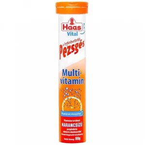 Viên sủi Haas Vital Pezsgés Multi-vitamin hương cam bổ sung vitamin, tăng cường sức đề kháng (20 viên)