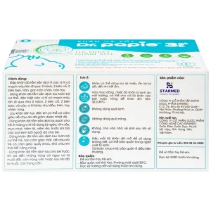 Khăn hạ sốt Dr.Papie 3M0+ hỗ trợ hạ nhiệt giảm sốt (5 túi x 5 khăn)