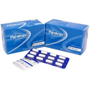 Viên nén Paralmax 500mg Boston điều trị đau từ nhẹ đến vừa, đau đầu, đau răng (10 vỉ x 12 viên)