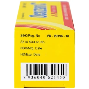 Viên sủi Ossizan C 1000mg Trường Thọ điều trị thiếu hụt vitamin C (10 viên)