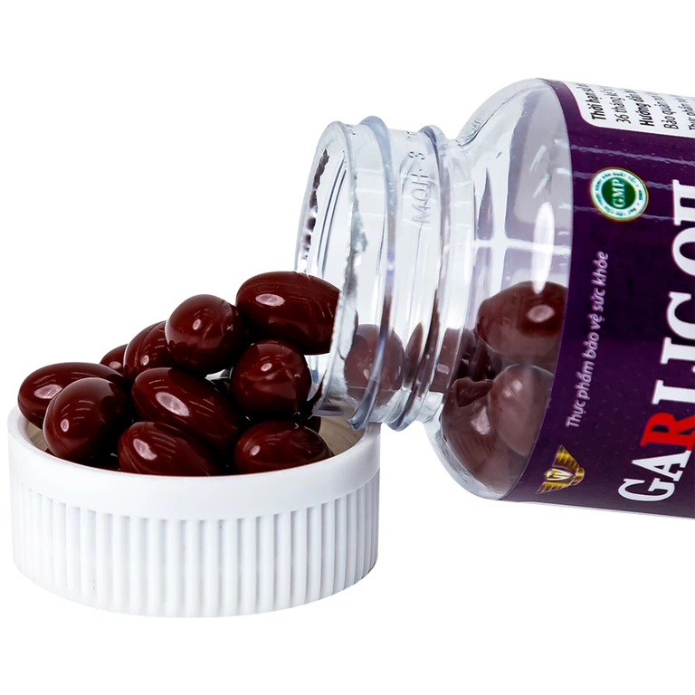 Viên dầu tỏi đen Garlics Oil VTV hỗ trợ tăng cường sức đề kháng (60 viên)