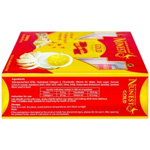 Nước Yến Sào cao cấp Nunest Gold 15% có đường, bồi bổ sức khỏe và đẩy lùi lão hóa (6 hũ x 70ml)