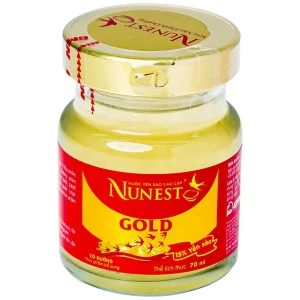 Nước Yến Sào cao cấp Nunest Gold 15% có đường, bồi bổ sức khỏe và đẩy lùi lão hóa (6 hũ x 70ml)