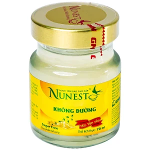 Nước Yến Sào cao cấp Nunest 15% không đường, giúp bồi bổ cơ thể, tăng cường sức khỏe (6 hũ x 70ml)