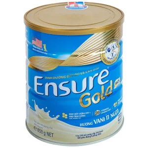 Sữa Abbott Ensure Gold hương vani ít ngọt bổ sung dinh dưỡng đầy đủ, vitamin (850g)
