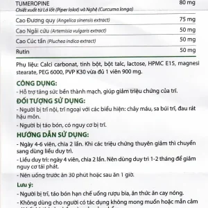 Viên uống Cotripro Thái Minh hỗ trợ tăng sức bền thành mạch, giảm triệu chứng của trĩ (2 vỉ x 10 viên)