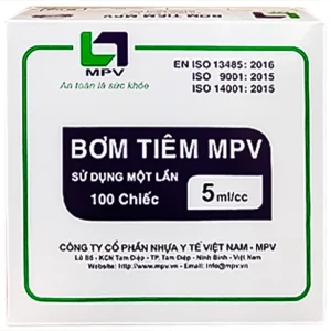 Bơm tiêm MPV 5ml/cc sử dụng 1 lần (100 cái)