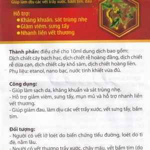 Dung dịch dùng ngoài Hãn Huyết Linh làm sạch da, kháng khuẩn và sát trùng nhẹ (15ml)