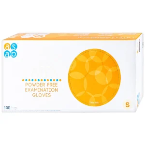 Găng tay cao su y tế không bột Size S Polymer Latex Asap Powder Free Examination Gloves (100 cái)
