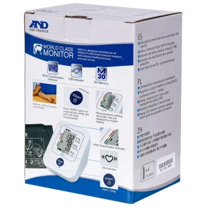 Máy đo huyết áp bắp tay tự động AND UA-611 hỗ trợ đo huyết áp và nhịp tim