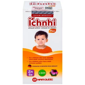 Siro Ích Nhi Plus Nam Dược bổ sung kẽm, seien và lysin giúp trẻ ăn ngon (100ml)