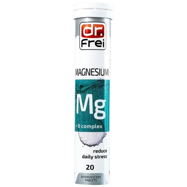Viên sủi Magnesium + B Complex Dr. Frei hỗ trợ giảm căng thẳng (20 viên)
