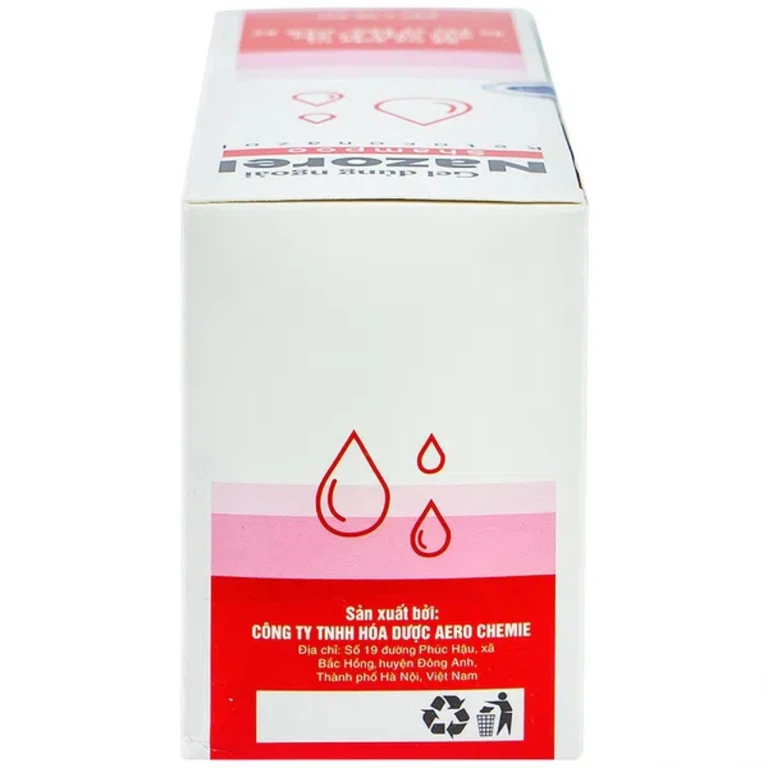 Gel dùng ngoài Nazorel Shampoo Ketoconazol hỗ trợ điều trị mẩn ngứa da đầu do gàu và nấm, viêm da (50 gói x 6ml)