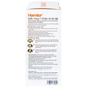 Khẩu trang y tế Hamita Advanced 4D Mask hỗ trợ ngăn khói, bụi, kháng khuẩn (5 cái)