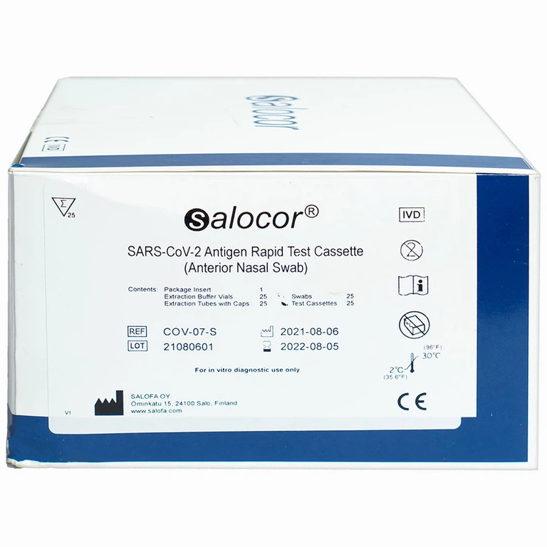 Bộ xét nghiệm kháng nguyên SAR-CoV-2 Antigen Rapid Test Casette