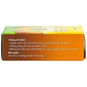 Dầu xoa Sao Vàng Danapha điều trị nhức đầu, chóng mặt, cảm lạnh, sổ mũi (16 chai x 5ml)