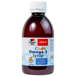 Siro Kinder Omega-3 Syrup Doppelherz Aktiv hỗ trợ phát triển não bộ (250ml)