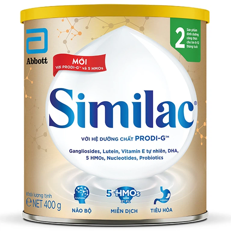 Sữa bột Similac 2 Abbott phát triển não bộ, tăng miễn dịch, hỗ trợ tiêu hóa cho trẻ 6 - 12 tháng (400g)