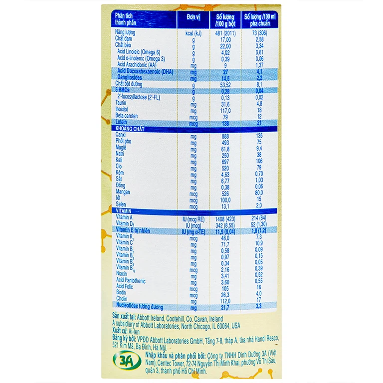 Sữa bột Similac 3 Abbott bổ sung dinh dưỡng cho trẻ 1 - 2 tuổi (400g)