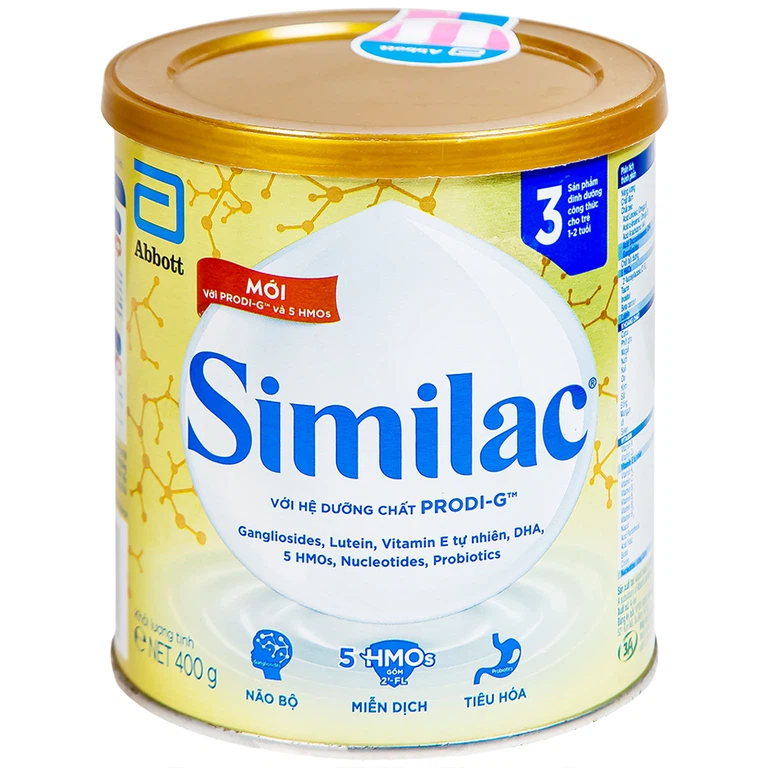 Sữa bột Similac 3 Abbott bổ sung dinh dưỡng cho trẻ 1 - 2 tuổi (400g)