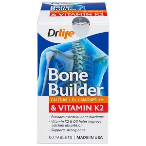 Viên uống Bone Builder Drlife bổ sung canxi và vitamin cho xương (60 viên)