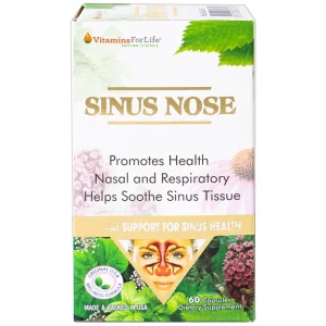 Viên uống Sinus Nose Vitamins For Life hỗ trợ tăng cường sức khỏe đường hô hấp (60 viên)