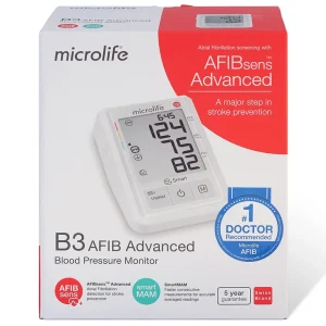 Máy đo huyết áp bắp tay Microlife B3 AFIB Advanced hỗ trợ đo huyết áp, cảnh báo đột quỵ